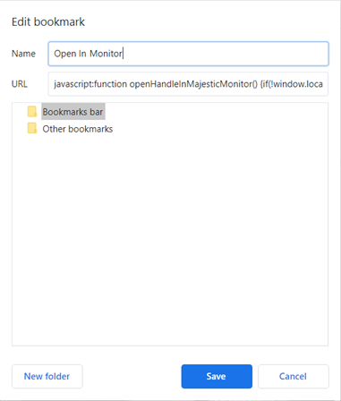 Adding a bookmarklet in Chrome
