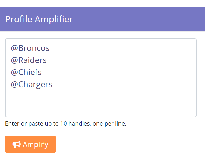 how to use profile amplifier